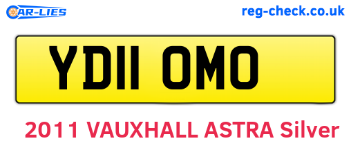 YD11OMO are the vehicle registration plates.