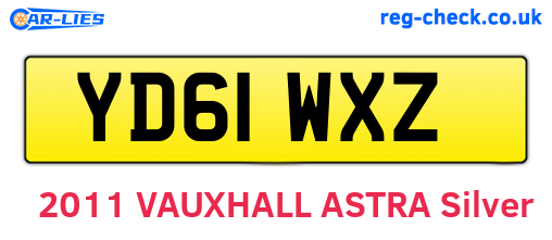 YD61WXZ are the vehicle registration plates.