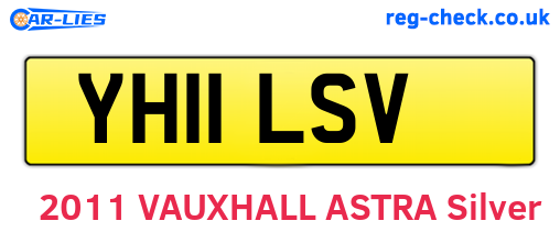 YH11LSV are the vehicle registration plates.