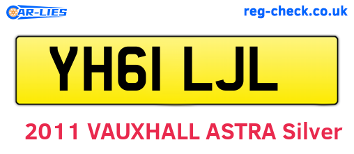 YH61LJL are the vehicle registration plates.