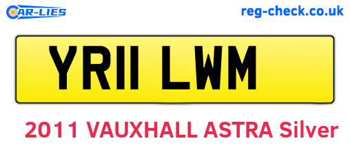 YR11LWM are the vehicle registration plates.
