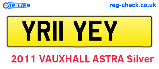 YR11YEY are the vehicle registration plates.