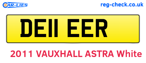 DE11EER are the vehicle registration plates.