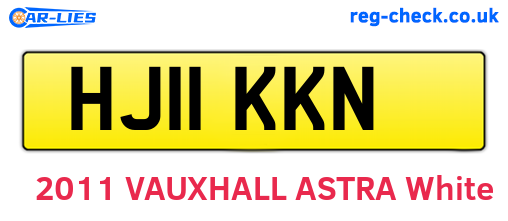 HJ11KKN are the vehicle registration plates.
