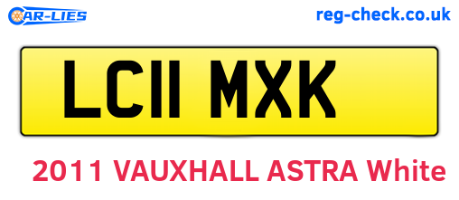 LC11MXK are the vehicle registration plates.