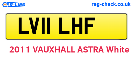 LV11LHF are the vehicle registration plates.