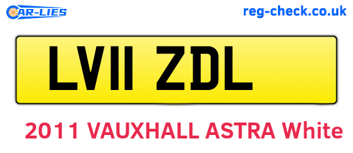 LV11ZDL are the vehicle registration plates.