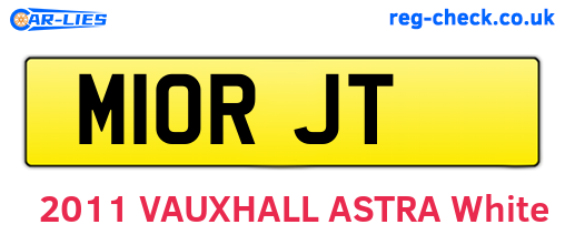 M10RJT are the vehicle registration plates.