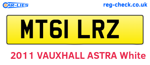 MT61LRZ are the vehicle registration plates.