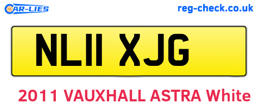 NL11XJG are the vehicle registration plates.