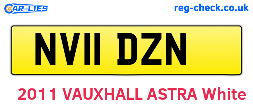 NV11DZN are the vehicle registration plates.