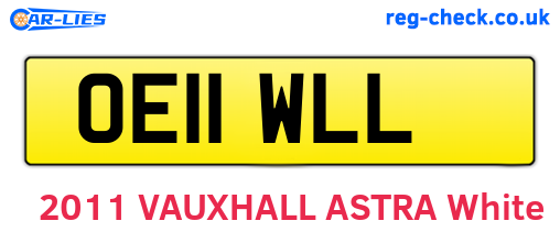 OE11WLL are the vehicle registration plates.