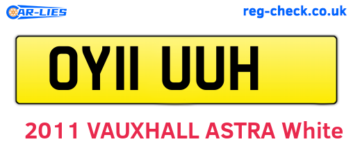 OY11UUH are the vehicle registration plates.