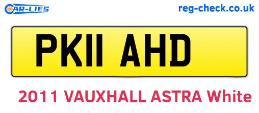 PK11AHD are the vehicle registration plates.