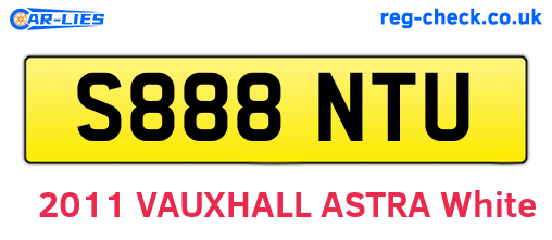 S888NTU are the vehicle registration plates.