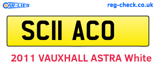 SC11ACO are the vehicle registration plates.