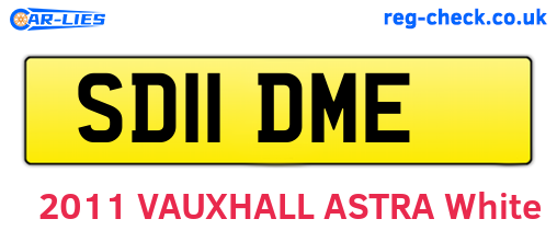 SD11DME are the vehicle registration plates.