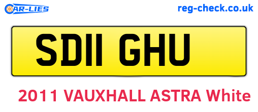 SD11GHU are the vehicle registration plates.