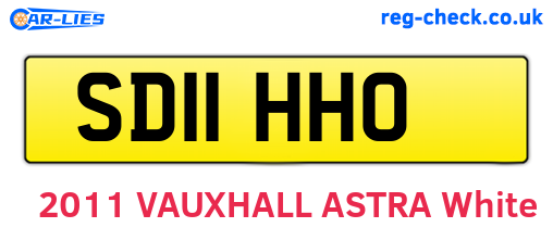 SD11HHO are the vehicle registration plates.