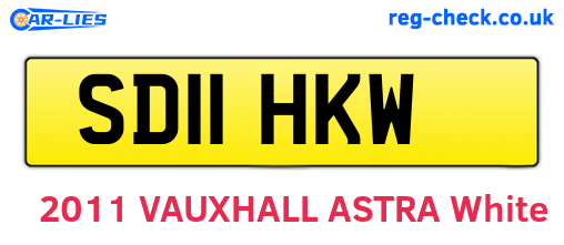 SD11HKW are the vehicle registration plates.