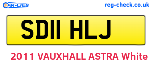 SD11HLJ are the vehicle registration plates.