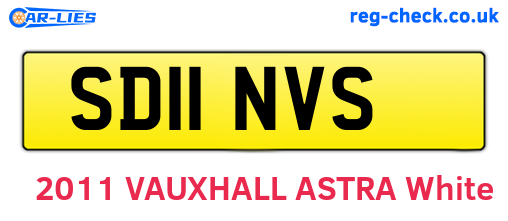 SD11NVS are the vehicle registration plates.