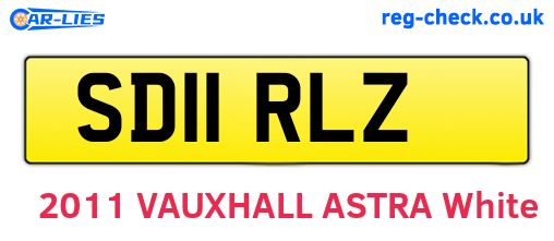 SD11RLZ are the vehicle registration plates.