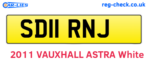 SD11RNJ are the vehicle registration plates.