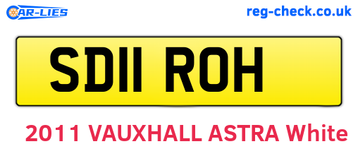 SD11ROH are the vehicle registration plates.