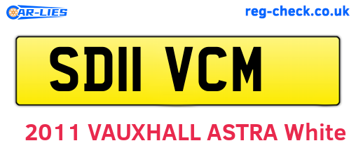 SD11VCM are the vehicle registration plates.