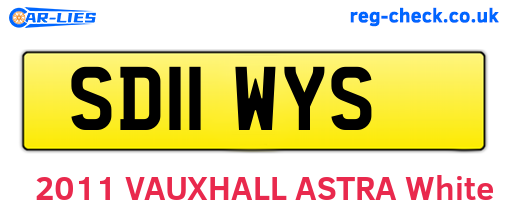 SD11WYS are the vehicle registration plates.