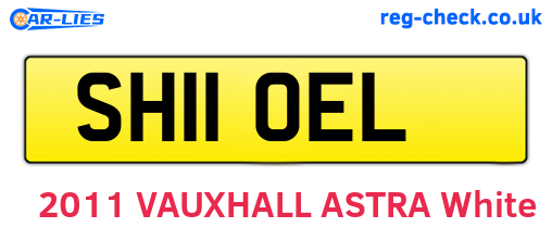 SH11OEL are the vehicle registration plates.