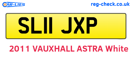 SL11JXP are the vehicle registration plates.