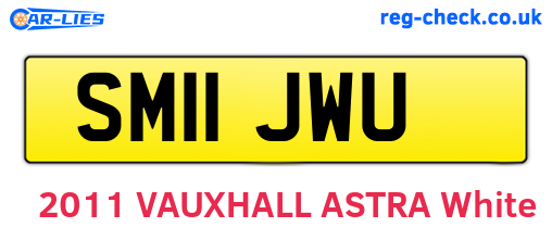 SM11JWU are the vehicle registration plates.