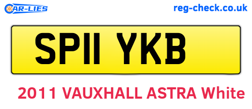 SP11YKB are the vehicle registration plates.