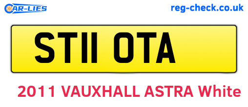 ST11OTA are the vehicle registration plates.