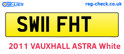 SW11FHT are the vehicle registration plates.