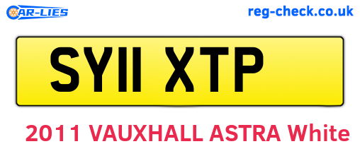 SY11XTP are the vehicle registration plates.
