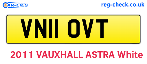 VN11OVT are the vehicle registration plates.