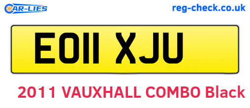 EO11XJU are the vehicle registration plates.