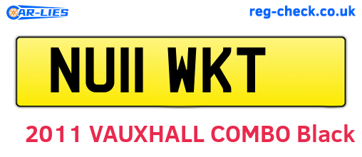 NU11WKT are the vehicle registration plates.