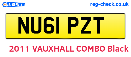 NU61PZT are the vehicle registration plates.