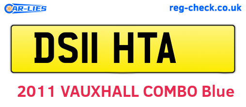 DS11HTA are the vehicle registration plates.