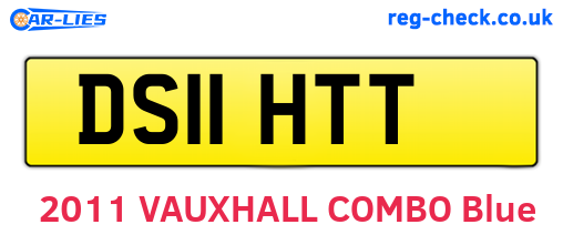 DS11HTT are the vehicle registration plates.