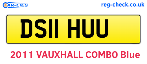 DS11HUU are the vehicle registration plates.
