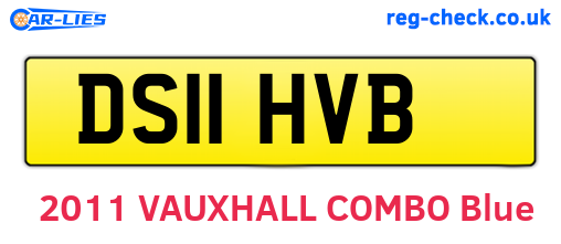 DS11HVB are the vehicle registration plates.