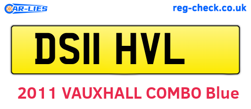 DS11HVL are the vehicle registration plates.
