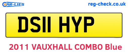 DS11HYP are the vehicle registration plates.