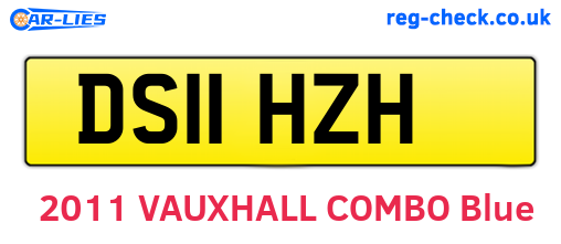 DS11HZH are the vehicle registration plates.