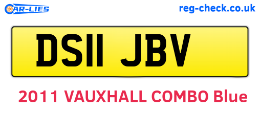 DS11JBV are the vehicle registration plates.